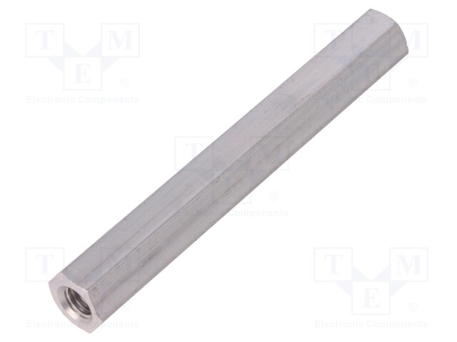 Screwed spacer sleeve; Int.thread: M8; 100mm; hexagonal