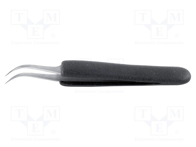 Tweezers; Blade tip shape: sharp, bent; Tweezers len: 120mm; ESD