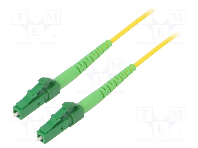 Fiber patch cord; OS2; LC/APC,both sides; 20m; LSZH; yellow