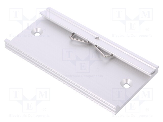DIN rail mounting bracket; Mat: aluminium; 100mm; Rail: TS35