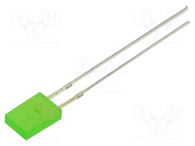 LED; rectangular; 6.95x4.8x4.95mm; yellow green; 68÷100mcd; 100°