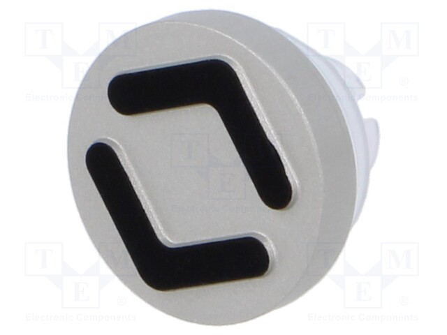 Actuator lens; 22mm; 84; Colour: natural; Mat: aluminium