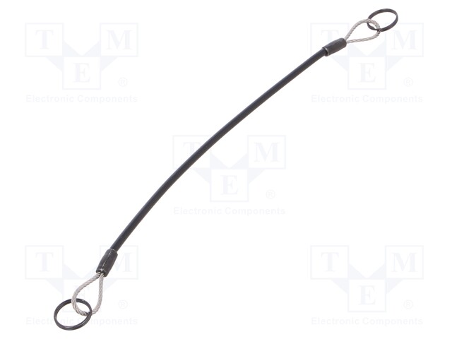 Retaining cable; Plating: PVC; Mat: stainless steel; 200mm