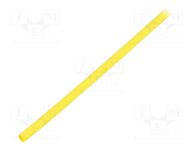 Heat shrink sleeve; flexible; 2: 1; 3.2mm; L: 10m; yellow