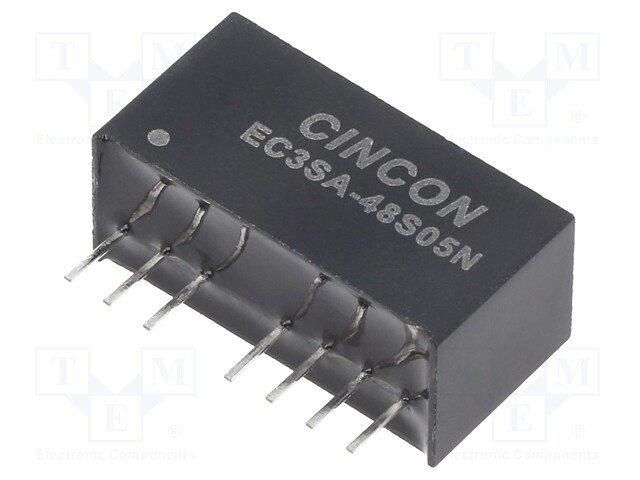 Converter: DC/DC; 3W; Uin: 36÷75V; Uout: 5VDC; Iout: 0÷600mA; SIP8