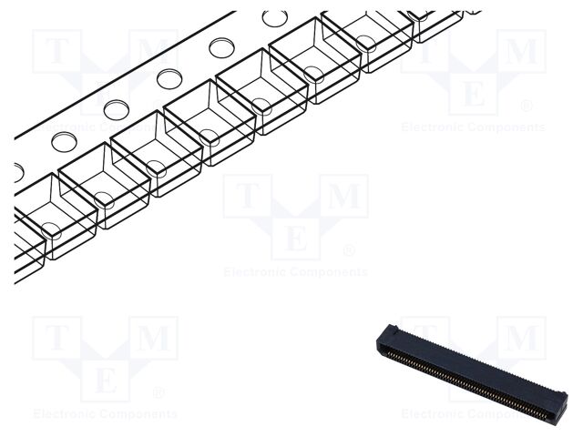 Connector: PCB to PCB; female; PIN: 120; 0.8mm; ERF8; gold-plated