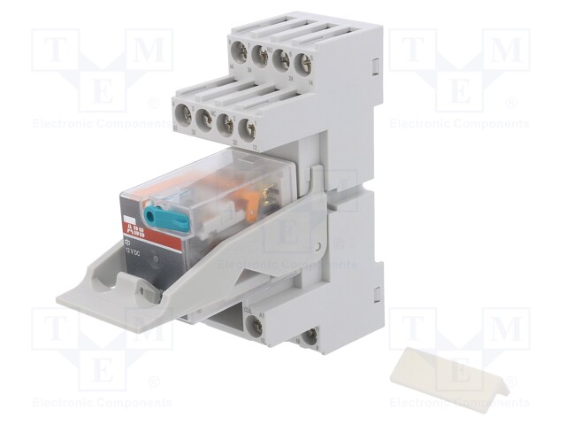 Relay: interface; 4PDT; Ucoil: 12VDC; Mounting: DIN; Series: CR-M