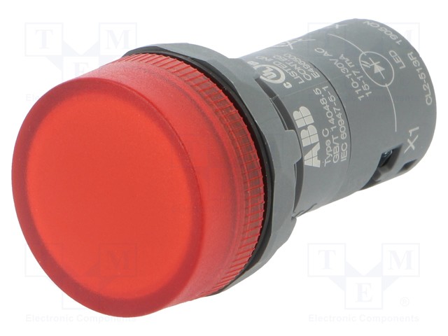 Control lamp; 22mm; CL2; -25÷70°C; Illumin: LED; Ø22mm; 110÷130VAC