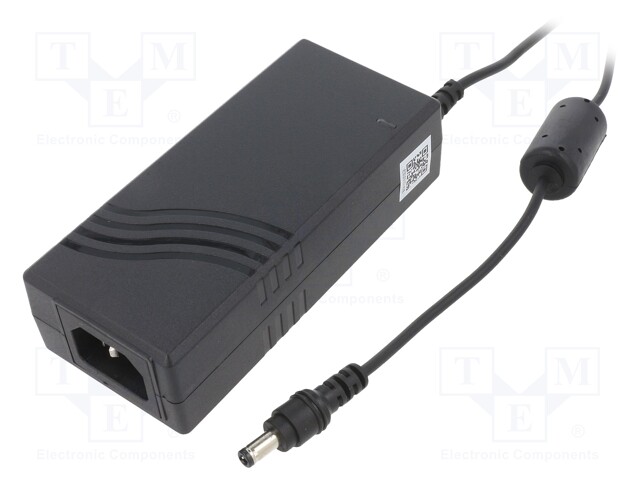 Power supply: switched-mode; 15VDC; 3.33A; Out: 5,5/2,5; 50W; 89%