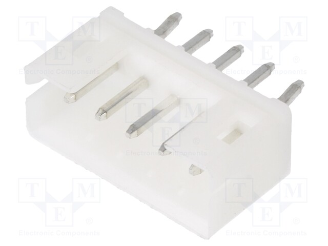 Socket; wire-board; male; 140; 2mm; PIN: 5; THT; 100V; 2A; tinned