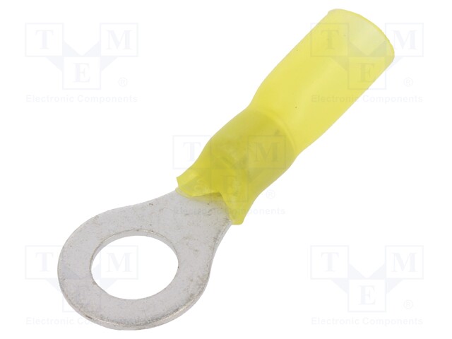 Ring terminal; M8; Ø: 8.4mm; 4÷6mm2; crimped; for cable; yellow