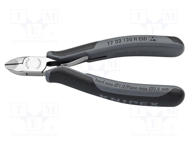 Pliers; side,cutting; ESD; two-component handle grips