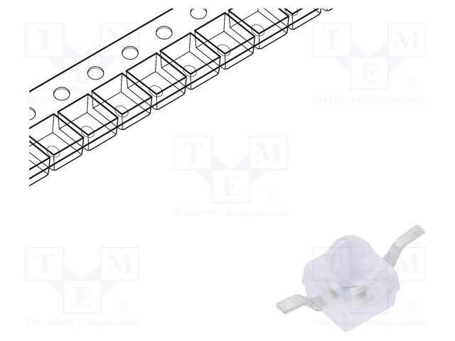 IR transmitter; Gull wing; 940nm; transparent; 40mW; 7°; SMD; 100mA