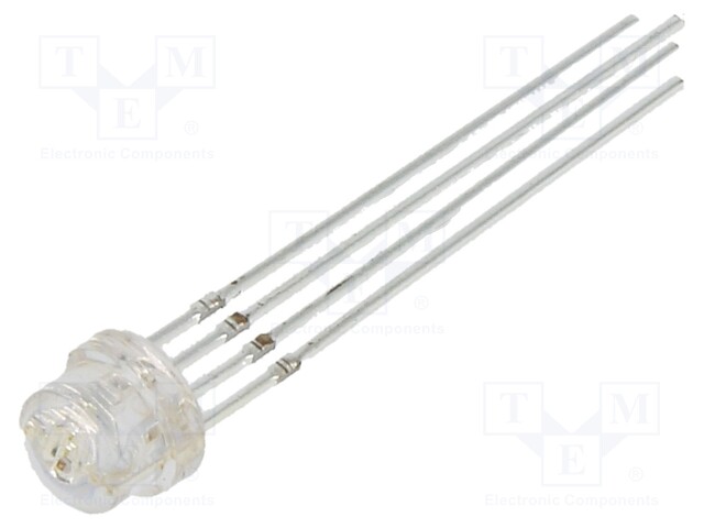 LED; 4.8mm; RGB; tricolour; 2180÷3000mcd; 3000÷4200mcd; 100°; anode