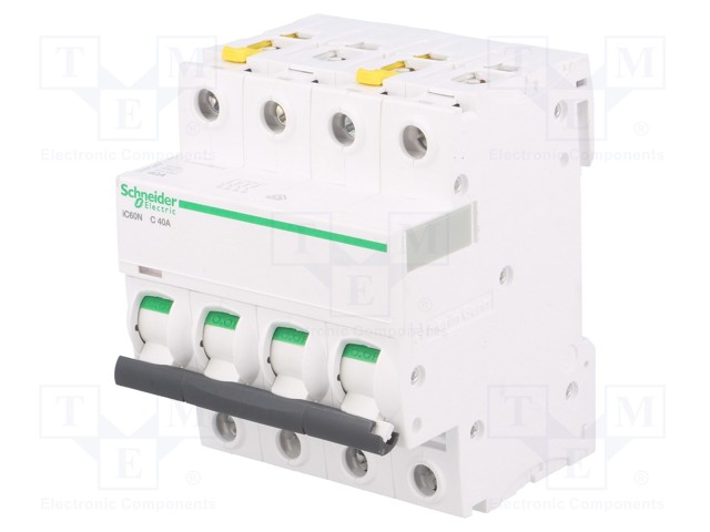 Circuit breaker; 400VAC; Inom: 40A; Poles: 4; DIN; Charact: C; 6kA