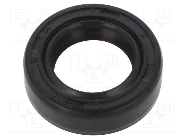 Oil seal; NBR; D: 7mm; -40÷100°C; Shore hardness: 70; Øhole: 24mm