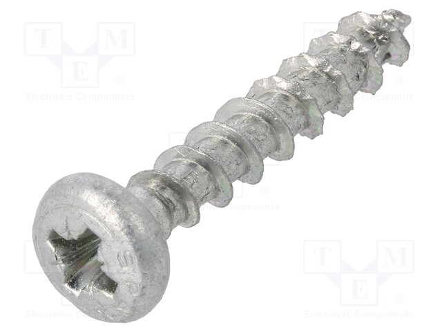 Screw; SPAX®; 5x30; Head: cheese head; Pozidriv; steel; zinc; BN: 615