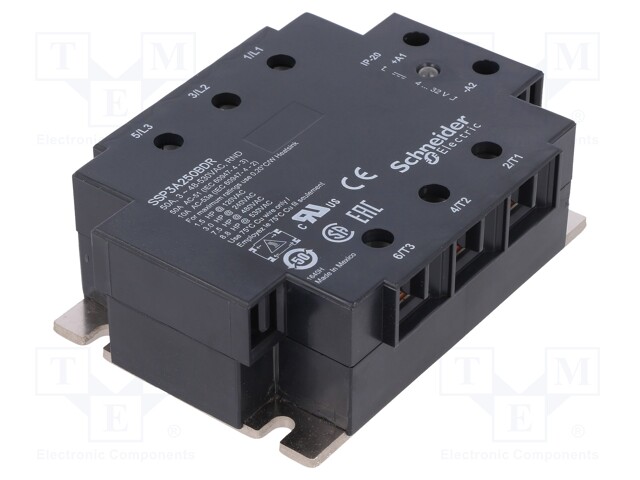 Relay: solid state; Ucntrl: 4÷32VDC; 50A; 48÷530VAC; 3-phase; IP20