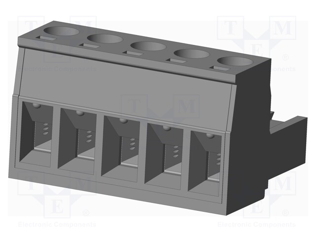 Connector: pluggable terminal block; plug; female; straight; grey