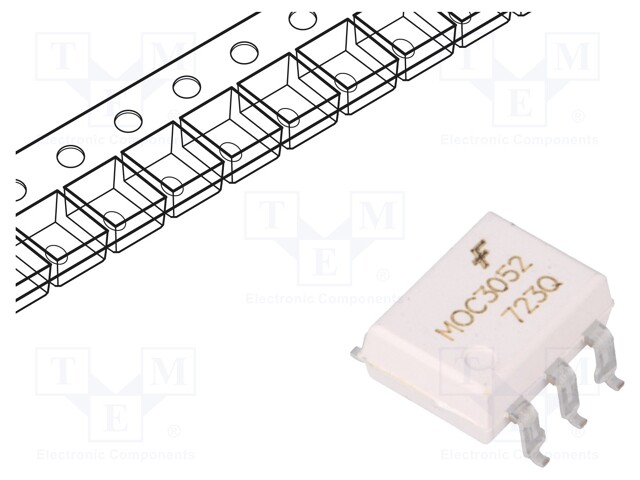 Optotriac; 5.3kV; Uout: 600V; Gull wing 6; Channels: 1; 1kV/μs