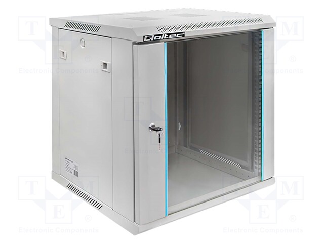 Enclosure: 19" standard; Standard: 19"; 12U; grey; Y: 450mm; X: 600mm