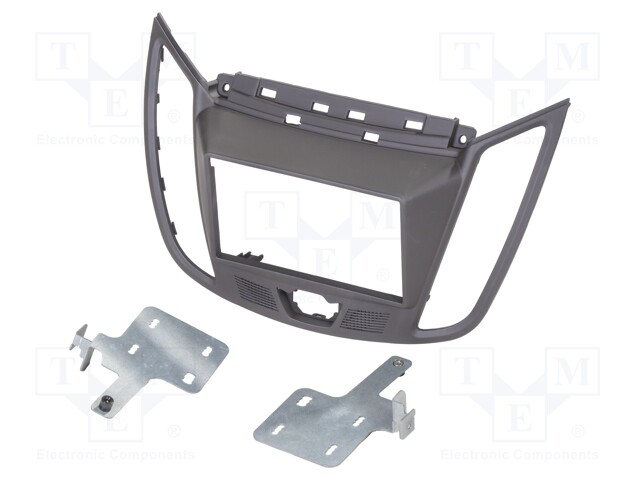 Radio mounting frame; Ford; 2 DIN; dark brown