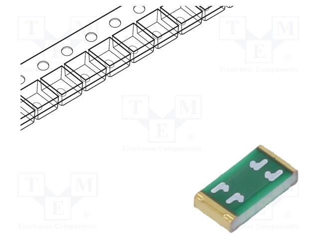 Fuse, Surface Mount, 20 A, UST 1206 Series, 32 VAC, 63 VDC, Slow Blow, 1206