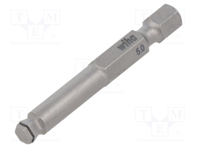 Screwdriver bit; Allen hex key,spherical; HEX 5mm