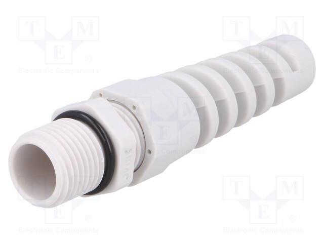 Cable gland; with strain relief; M16; IP68; Mat: polyamide; grey