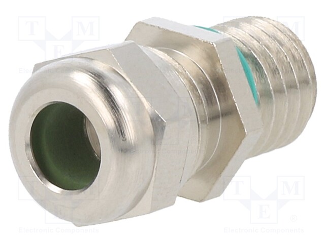 Cable gland; with long thread; M10; IP68; Mat: brass