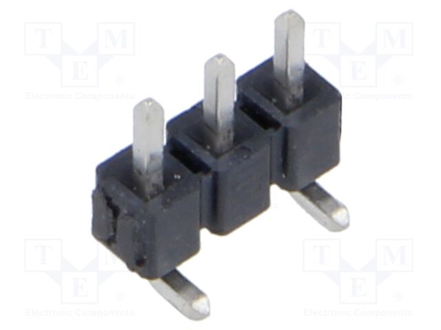 Connector: pin strips; male; PIN: 3; 2.54mm; tinned; SMT; pin header