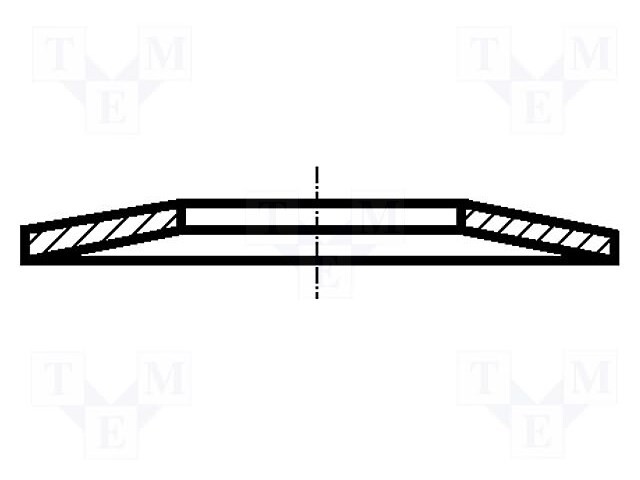 Washer; disk spring,spring; D=12.5mm; h=0.85mm; stainless steel