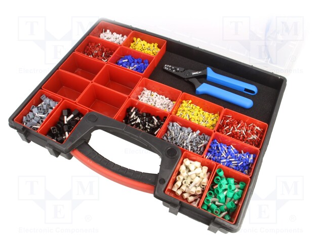 Kit: designed for terminal crimping; 0.75÷16mm2; box