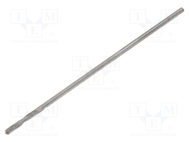 Drill bit; for metal; Ø: 0.5mm; HSS; Features: hardened