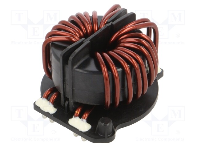 Inductor: wire with current compensation; THT; 250uH; 50A; 0.9mΩ