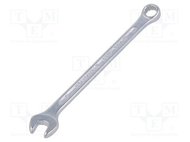 Wrench; combination spanner; 6mm; chromium plated steel; L: 105mm