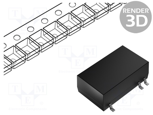 Isolated Board Mount DC/DC Converter, ITE, 1 Output, 2 W, 5 V, 400 mA