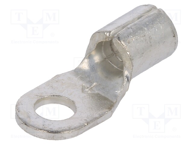 Ring terminal; M3,5; crimped; for cable; non-insulated; copper