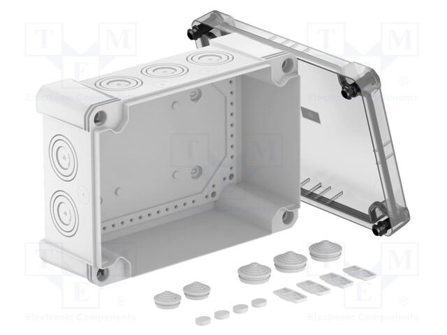 Enclosure: junction box; X: 202mm; Y: 286mm; Z: 126mm; polycarbonate