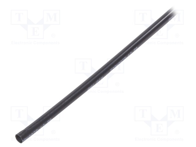 Heat shrink sleeve; glued; 3: 1; 10mm; L: 1200mm; black; RMW