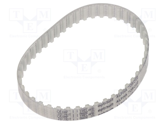 Timing belt; T5; W: 10mm; H: 2.2mm; Lw: 355mm; Tooth height: 1.2mm