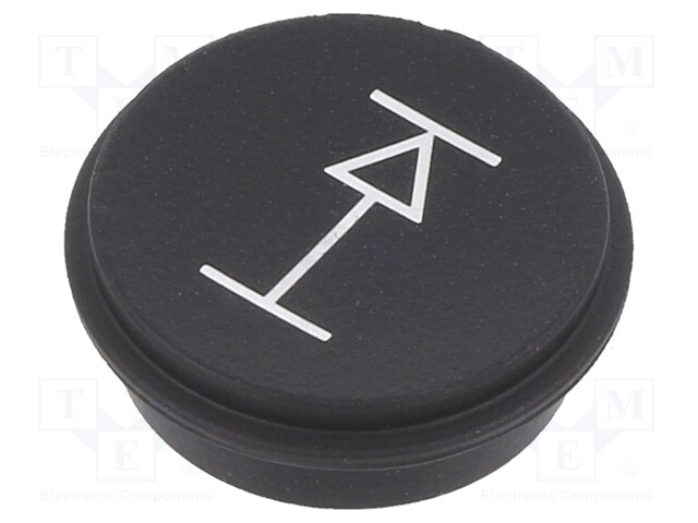 Button; Ø21mm; Pushbutton: round; black; 09