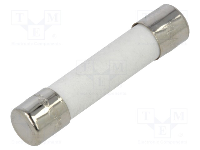 Fuse: fuse; 1A; 250VAC; ceramic; 6.3x32mm; brass; nickel plated