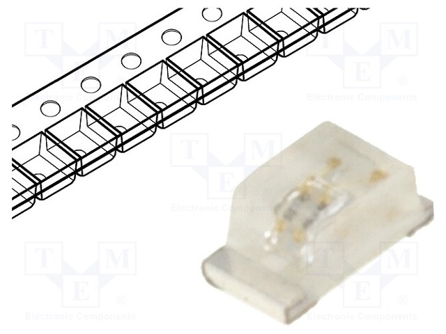 LED; SMD; 0603; blue; 90÷140mcd; 1.6x0.8x0.68mm; 120°; 3÷3.2V; 20mA