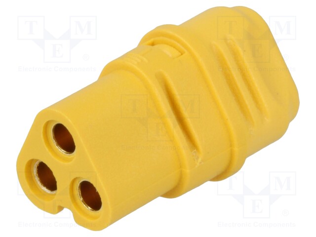 Plug; DC supply; MT30; female; PIN: 3; for cable; soldered; 15A; 500V