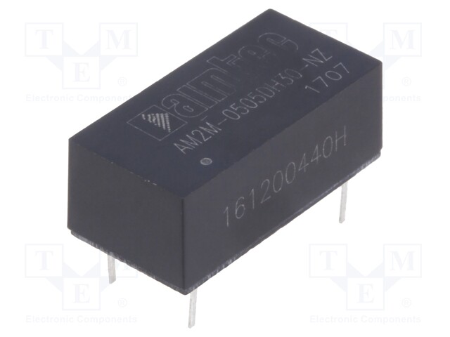 Converter: DC/DC; 2W; Uin: 4.5÷5.5V; Uout: 5VDC; Uout2: -5VDC; DIP14