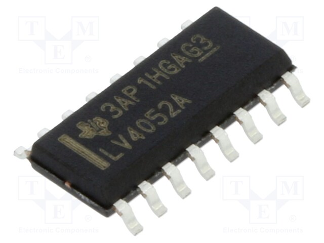 IC: multiplexer; SP4T; Ch: 2; SOIC16; 2÷5.5VDC; reel,tape