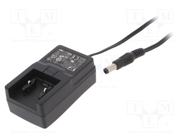 Power supply: switched-mode; voltage source; 5VDC; 1A; 6W; plug