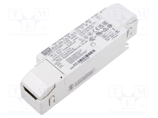 Power supply: switching; LED; 25W; XLC-25; -25÷85°C; OUT: 1