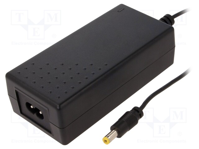 Power supply: switched-mode; 24VDC; 2.7A; Out: 5,5/2,1; 65W; 0÷40°C